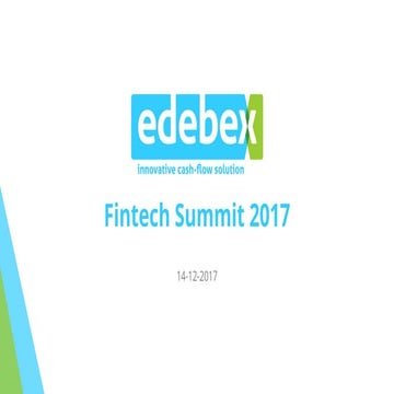Fintech Belgium Summit 2017 -  Societal Impact - Edebex - Compliance by Xavie...
