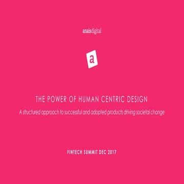 Fintech Belgium Summit 2017 -  Societal Impact - Anais Digital  by Reynald Le...