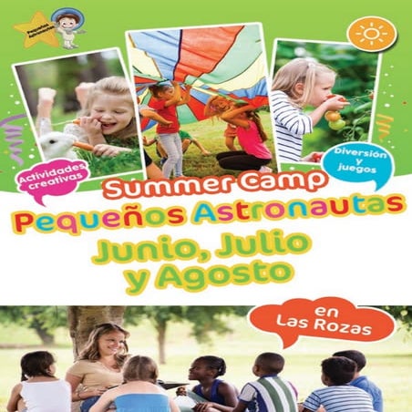 Campamento de verano escuela infantil Pequeños Astronautas
