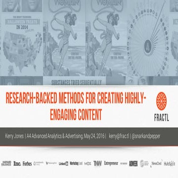 Research-Backed Methods for Creating Highly-Engaging Content