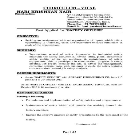 HARI KRISHNAN NAIR NEW