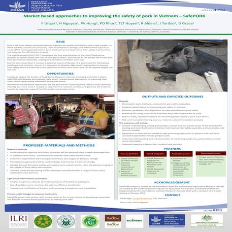 Market based approaches to improving the safety of pork in Vietnam—SafePORK