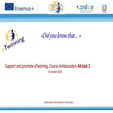 A4 task2 support and promote e_twinning_Rugna Maria teresa -en