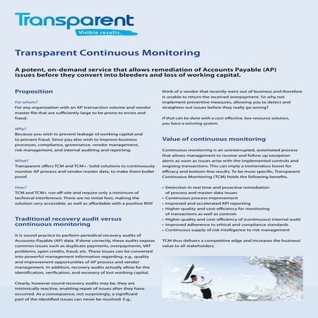 Transparent Continuous Monitoring
