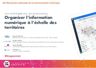 Organiser l'information à l'échelle des territoires