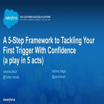 Triggers for Admins: A Five-step Framework for Creating Triggers