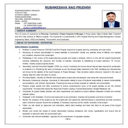 CURRICULUM VITAE World Bank Format V3 | PDF