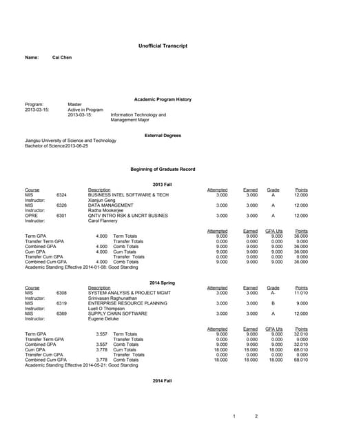 Mark sheet | PDF