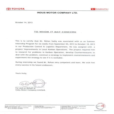 Internship Certificate - Copy | PDF