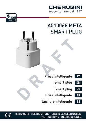 Cherubini Meta Z-Wave Smart Plug Manual A510068