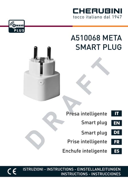 Cherubini Meta Z-Wave Smart Plug Manual A510068
