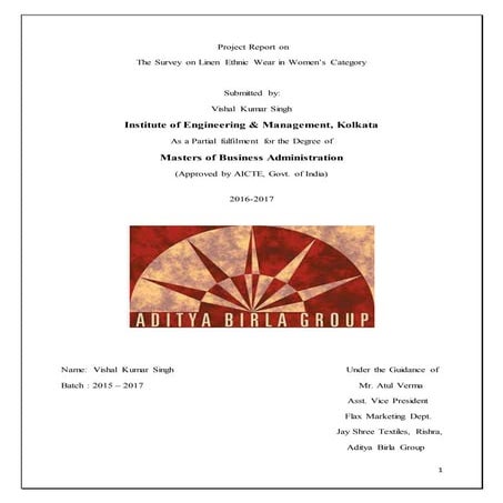 Internship Report on the Company Overview of