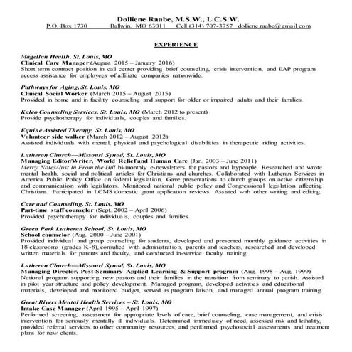 Resume 2016 | DOCX