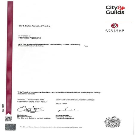 SSD - City & Guilds of London Institute | PDF