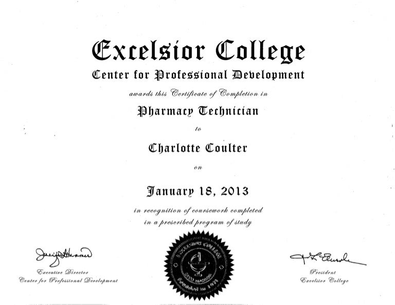 Pharmacy Technician Certificate
