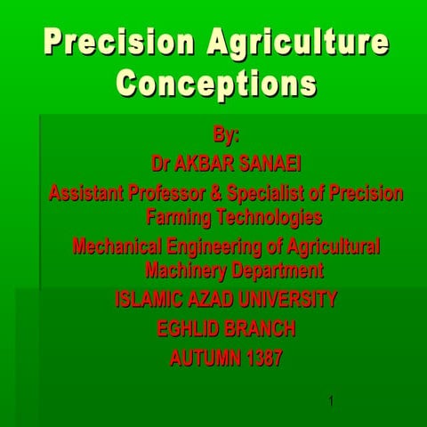What Is Precision Farming