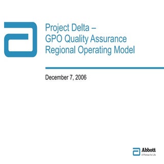 Project Delta Communication Package...