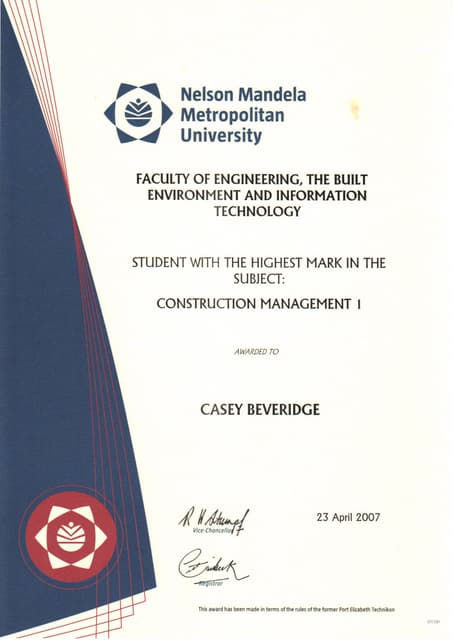 BTech DEGREE CM | PDF