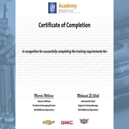 2015 Service Manager area certification