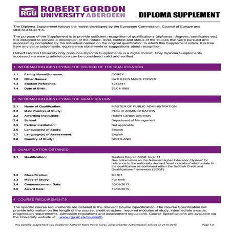 MPA Diploma Supplement_RGU