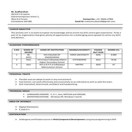 Sudharshan Resume