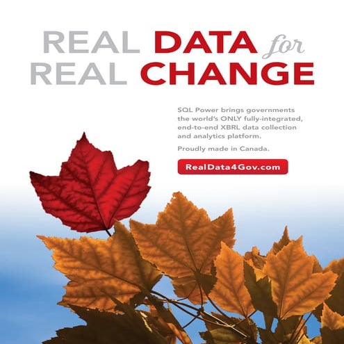 Real Data For Real Change - SQL Power Brochure