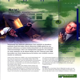 Folder product Grip PTT Telecom