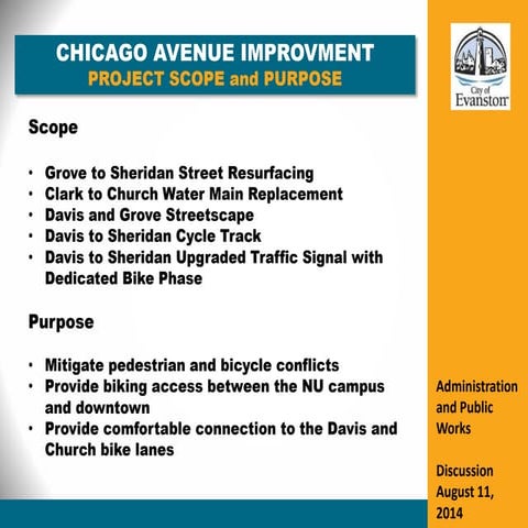 A5 Chicago Ave Project Plan