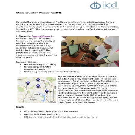 IICD Ghana Education Programme 2015