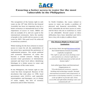 Position paper water governance