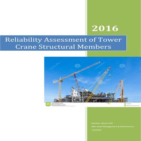 Reliability Assessment of Tower Crane Structural Members-G03178 Idzuari Azli