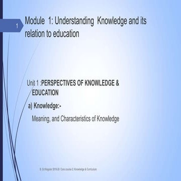 Knowledge and its charactersitics in marathi and English