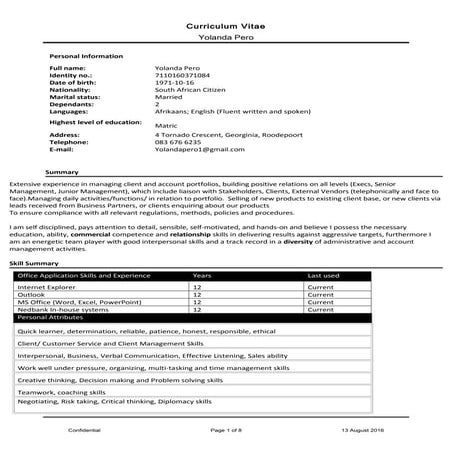Robin Brown CV | DOCX