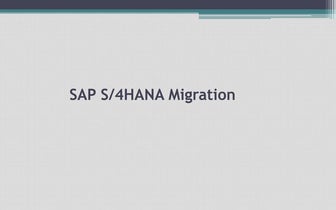 S4HANA Migration Overview