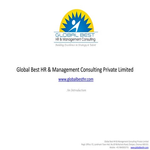 Global Best HR & Management Consulting Private Limited - an introduction