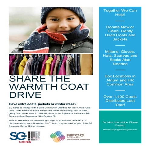 SG Coat Drive Flyer
