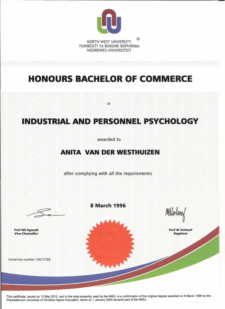 3. Honours Bachelor of Commerce