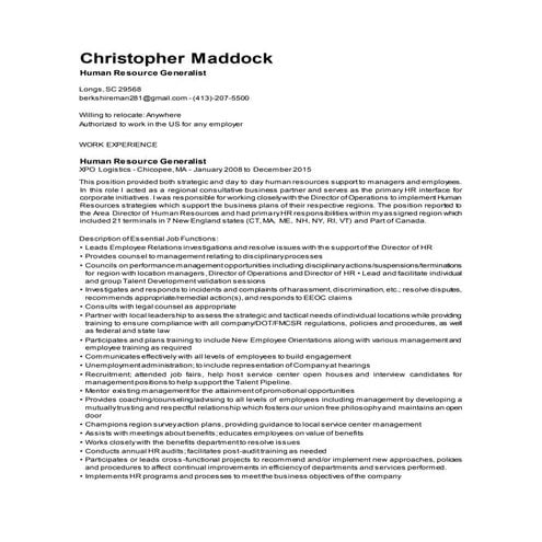 Christopher-Maddock Resume