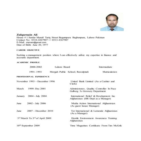 MY RESUME CV | DOCX
