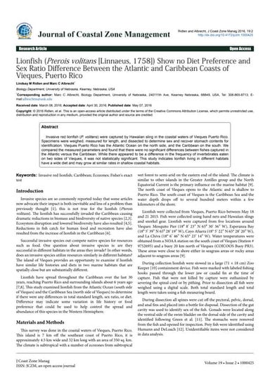 Ridlen Journal of Coastal Zone Management