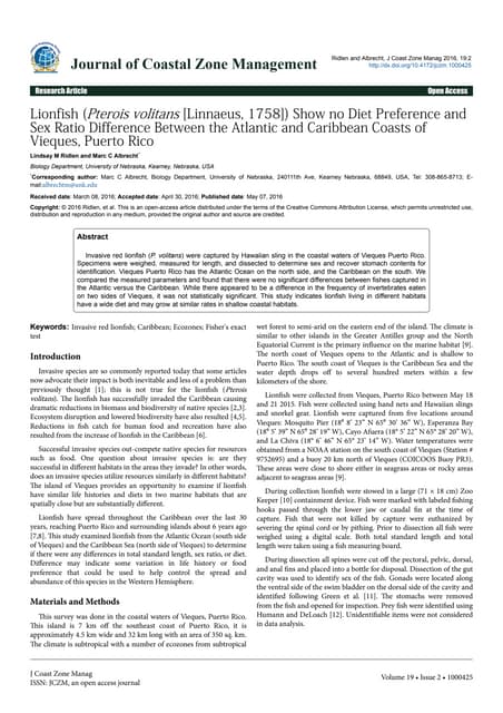 Ridlen Journal of Coastal Zone Management