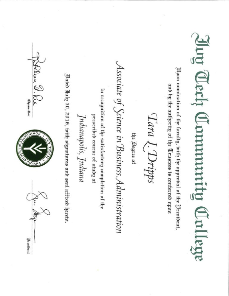Associates Degree Ivy Tech Community College.PDF