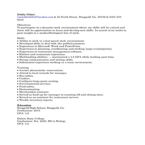 Josh Gregory Resume Docx