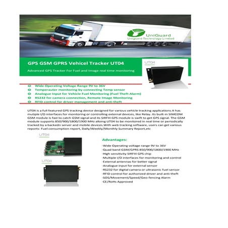GPS Camera Fuel Tracker UT04