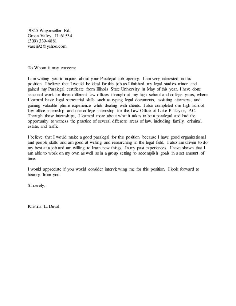 Linked-In (Generic) Cover Letter