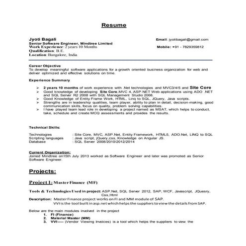 Resume_JyotiBagali_Sitecore_MVC&ASP.Net_2.8yrsExp
