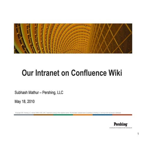 Building a Culture of Collaboration: The Perishing Intranet - Atlassian Summi...