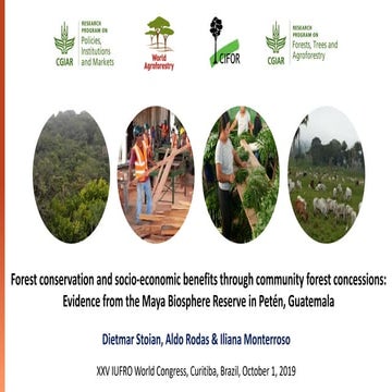 Forest conservation and socio-economic benefits through community forest conc...