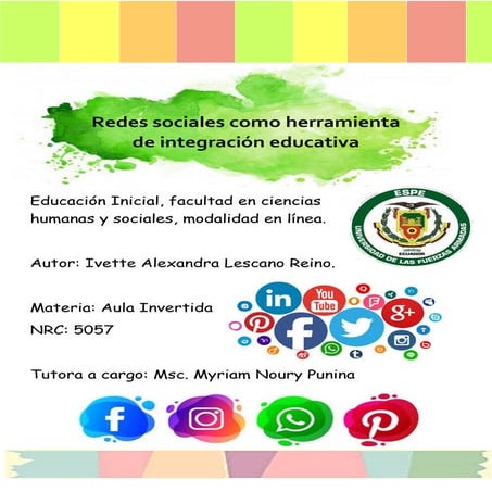 USO DE LAS REDES SOCIALES EN LA EDUCACIÓN | PDF
