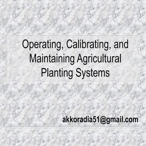  Planting Systems